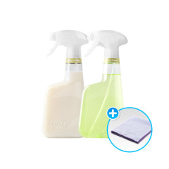 [버핑타월 증정] 디테일링프로 ECO 차량용/가정용 가죽세정 2종 세트(가죽세정제/가죽보호제)